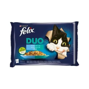 Felix cat kaps.-Fantastic DUO Multipack výběr z ryb 4 x 85 g Akční Cena
