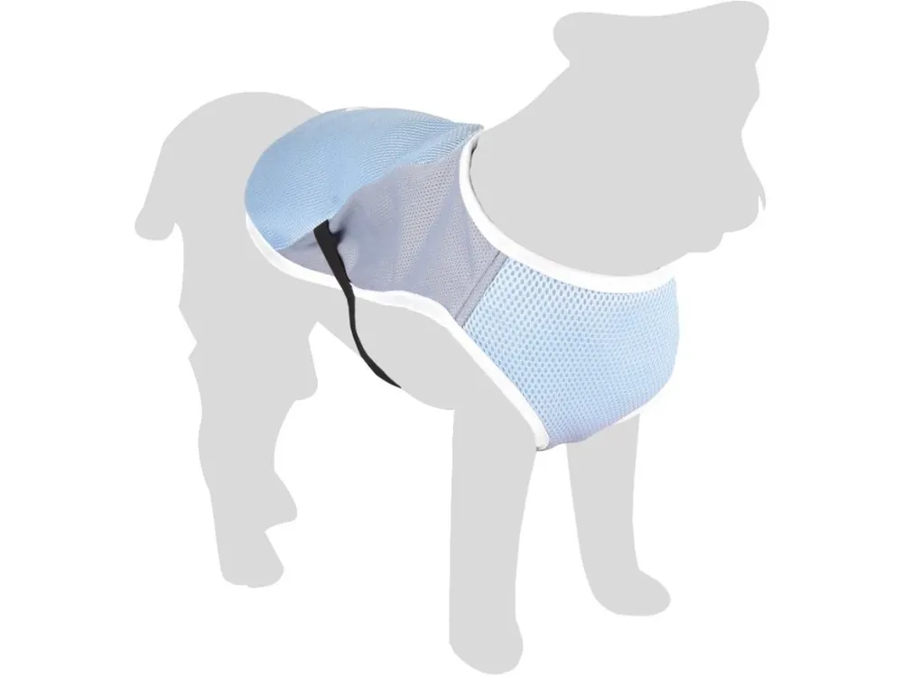 Flamingo Chladící vesta pro psy modro/šedá S 30cm Oblíbený