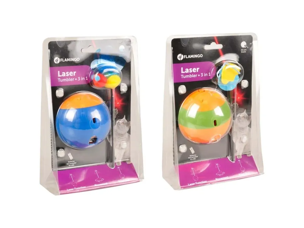 Koupit Online Flamingo Interaktivní hračka lazer 3v1 pro psy i kočky 22,5cm
