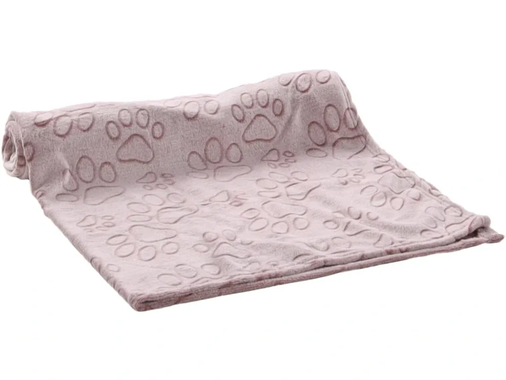 Cenově Výhodný Flamingo Lalia Deka Vzor packy Starorůžová 150x100cm