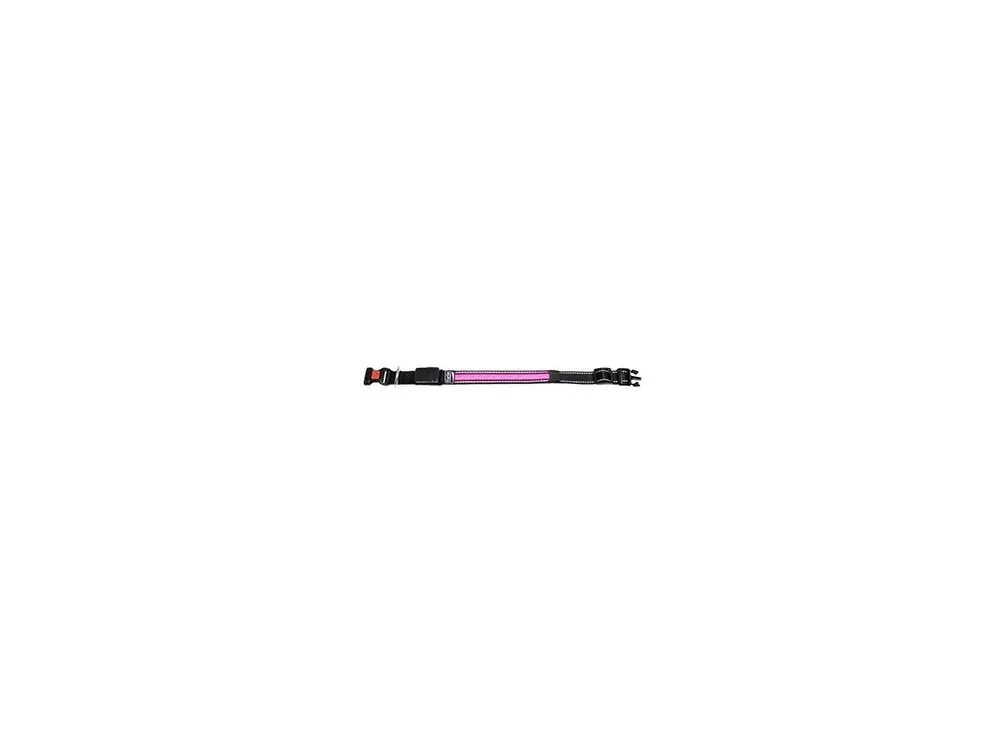 Jen Po Omezenou Doba Flamingo LED nylonový obojek růžový s USB nabíjením 48cm