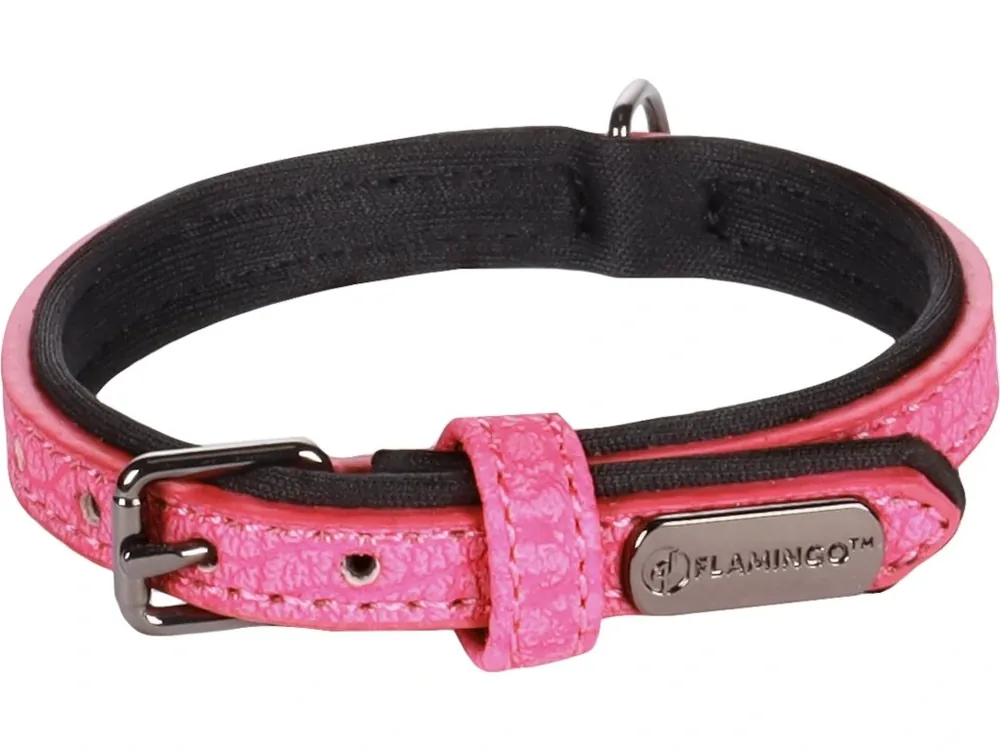 Flamingo Leza Obojek s neoprenovým polstrováním Růžová XS Aktuální