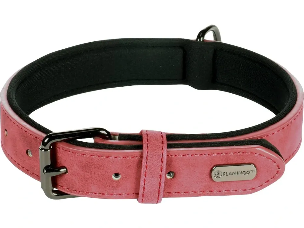 Odeslání Ihned Flamingo Delu Obojek s neoprenovým polstrováním Červená M/L