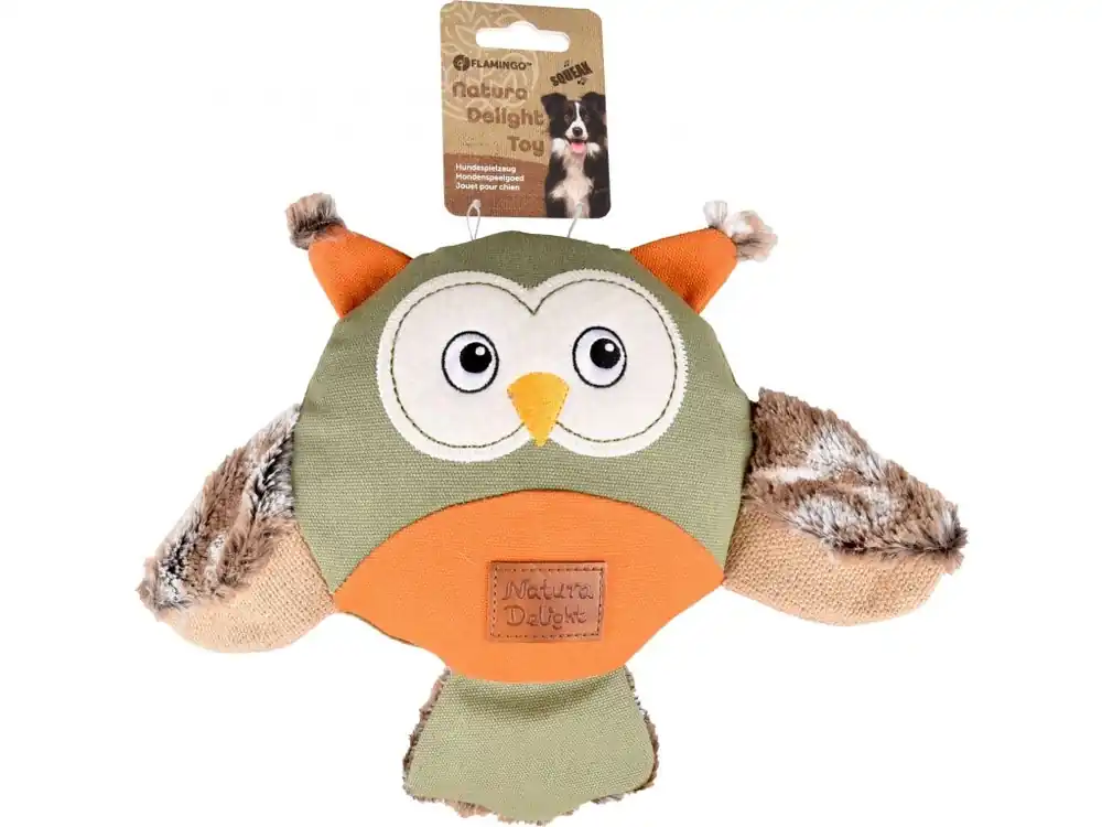 Flamingo Natura Delight Hračka pro psy Sova 24cm Rychlé Dodání