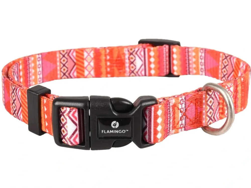 Flamingo Obojek pro psy nylon SYB 30-45cmx15mm Akční Cena