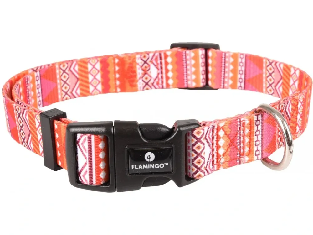 Flamingo Obojek pro psy nylon SYB 40-55cmx20mm Aktuální