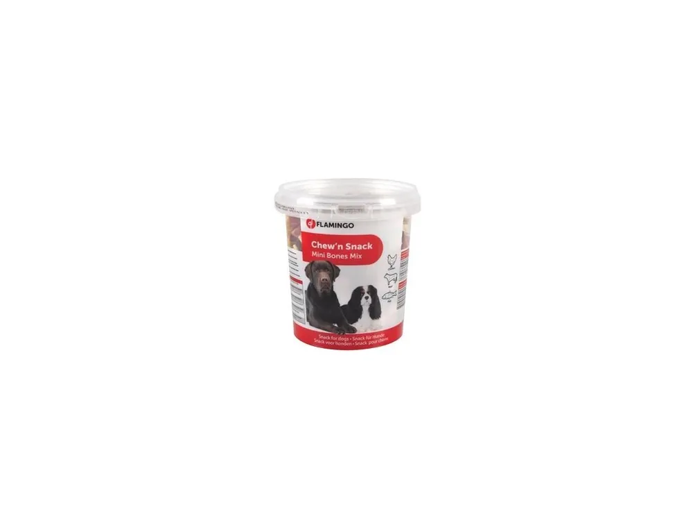Flamingo Pamlsky mini mix tvar kost pro psy 500g Originální