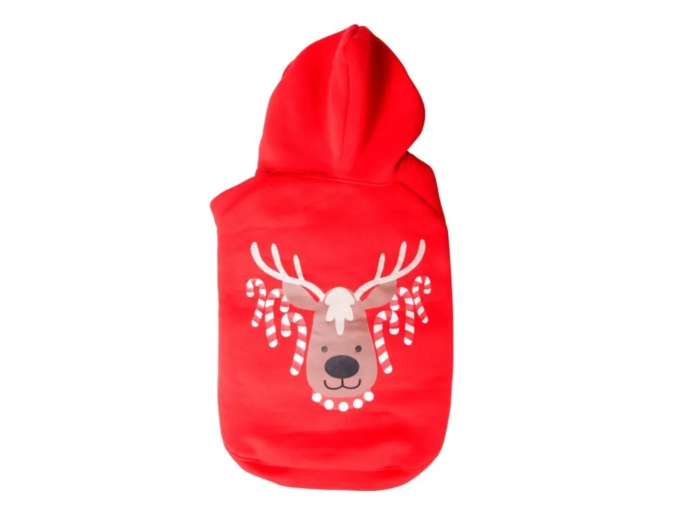 Expresní Doručení Flamingo Vánoční mikina pro psy červená 25cm