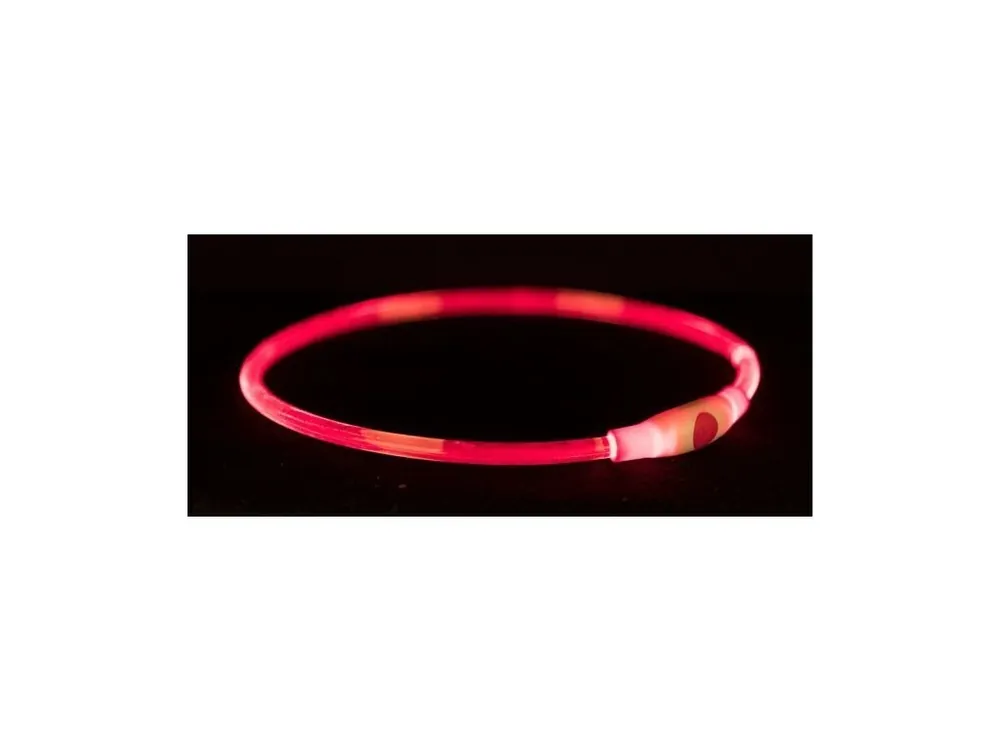 Originální Flash light ring USB, blikací obojek, červená (RP 2,10 Kč)