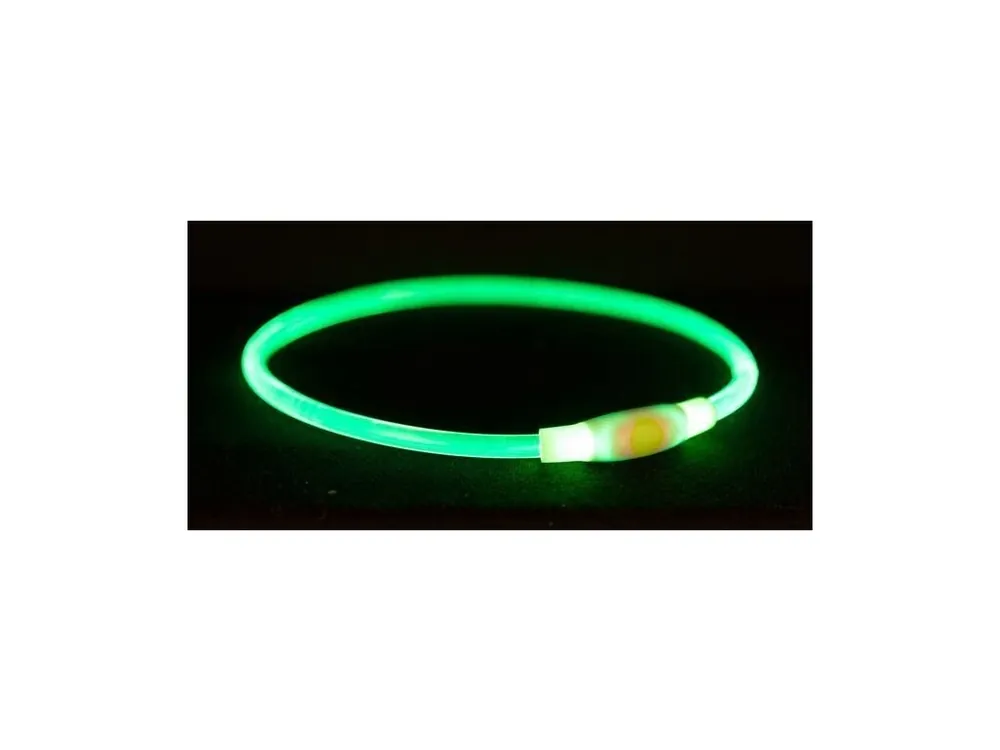 Flash light ring USB, blikací obojek, zelená (RP 2,10 Kč) Dokud Zásoby Vydrží
