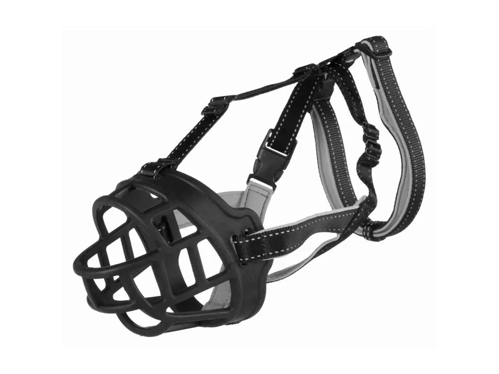 Cenový Hit FLEX náhubek M 25 cm / hlava max.19 cm, guma/nylon/neopren, černá