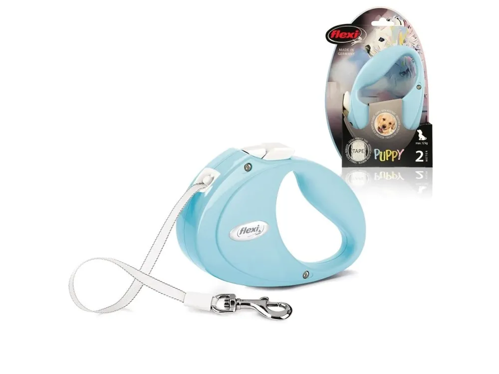 flexi Puppy S pásek, 2m/12kg, světle modrá Vysoce Kvalitní