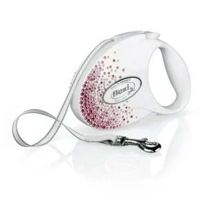 Vysoce Kvalitní Flexi Vodítko Glam Splash M pásek 5m Pink