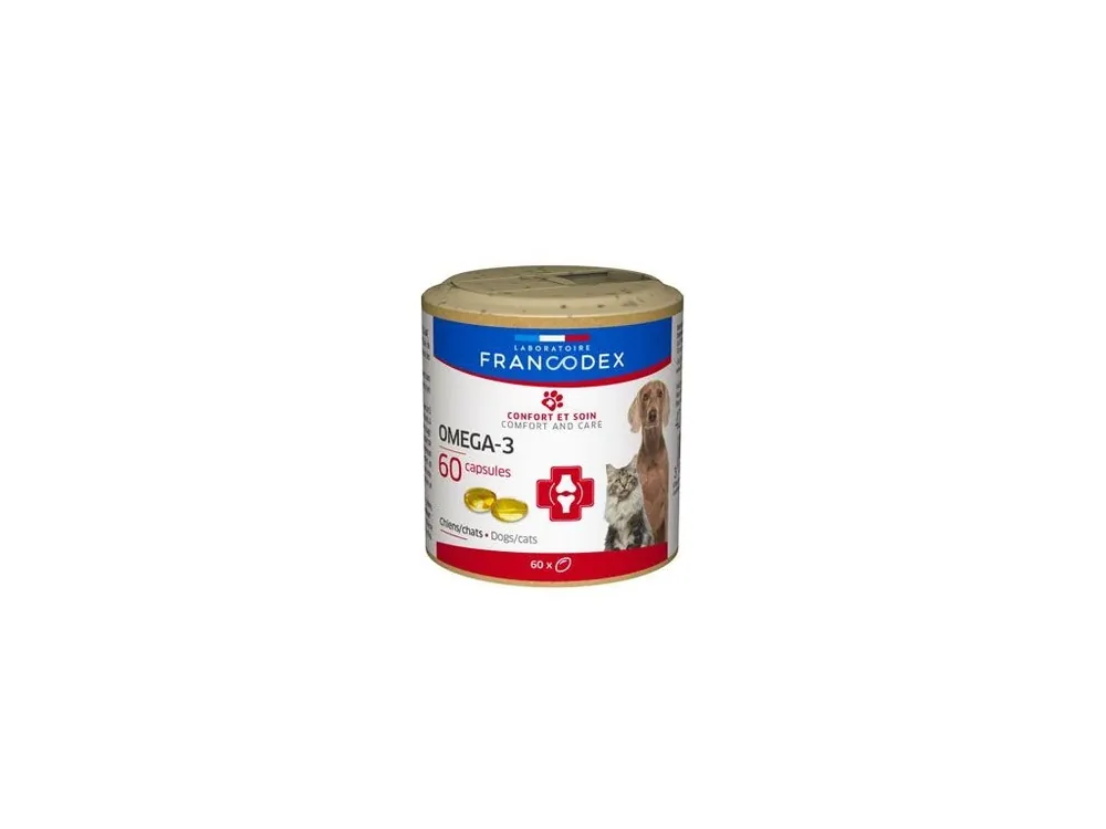 Francodex Omega 3 Capsules pes, kočka 60tbl Aktuální