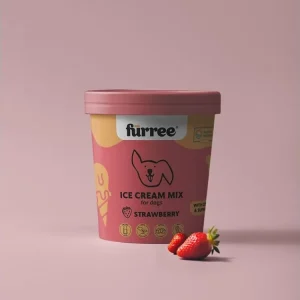 Novinka Fürree Ice cream Strawberry Zmrzlina pro psy 60g