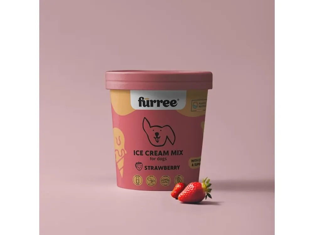 Novinka Fürree Ice cream Strawberry Zmrzlina pro psy 60g