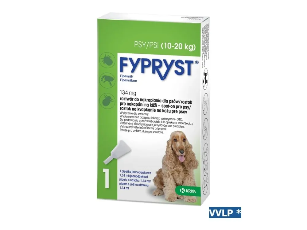 Fypryst spot-on pro psy M 1 x 1,34 ml Pouze Dnes