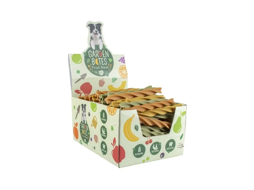 Garden Bites Fruity - kroucená tyčka L displej 135 ks Výhodná Nabídka