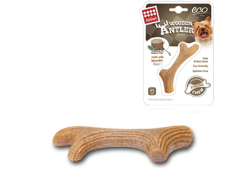 GiGwi Žvýkací parůžky (Wooden Antler), XS Cenově Výhodný