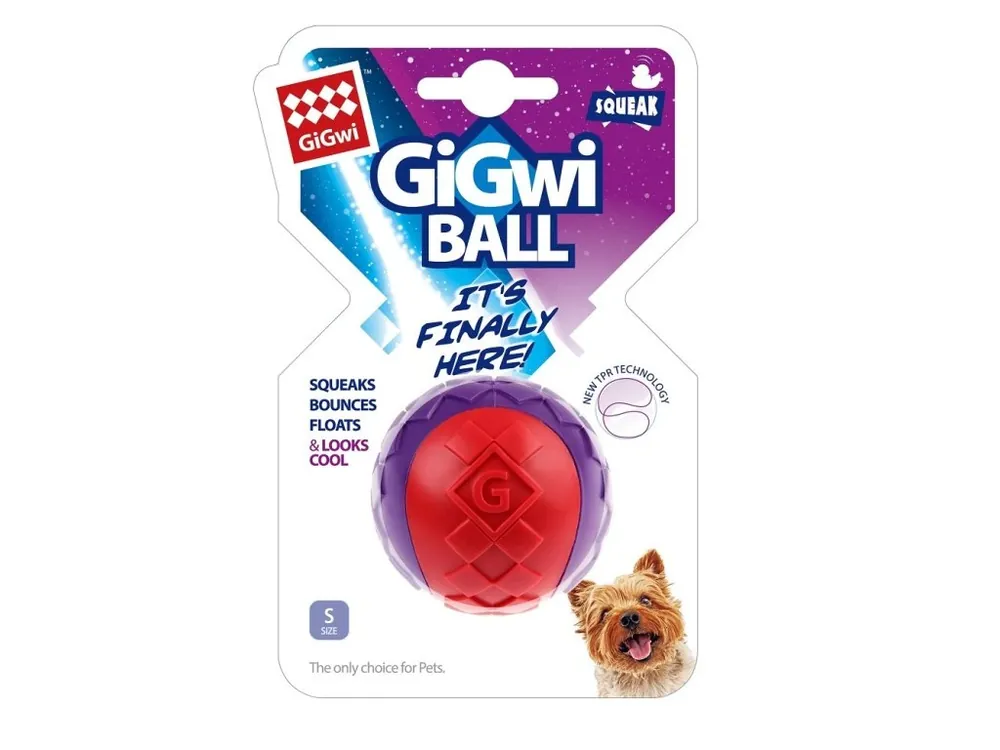 Must-Have GiGwi Ball míček S červeno/purpurový