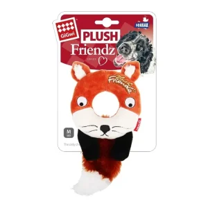 Akce GiGwi Plush Friendz liška s gumovým kroužkem