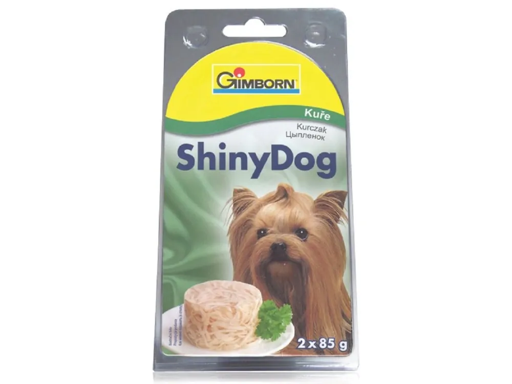 Gimdog ShinyDog konz. kuře 2x85g Finální Výprodej