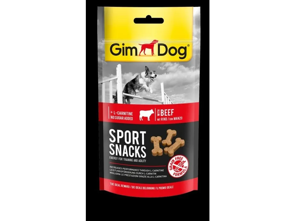 GIMDOG Sportsnacks hovězí 60g Nejlepší Volba
