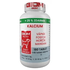 Giom S Kalcium 180 tbl. +25% zdarma Aktuální