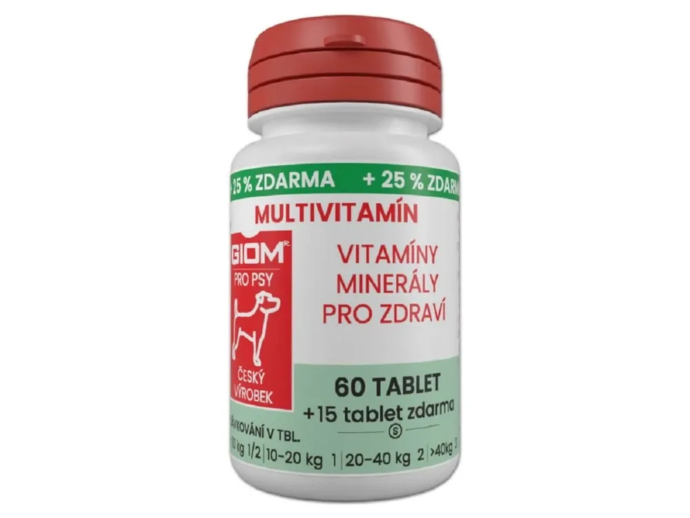Giom S Multivitamín 60 tbl. +25% zdarma Zlevněný