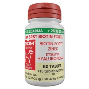 Giom S Na srst Biotin FORTE 60 tbl. +25 % zdarma Přímo Od Výrobce