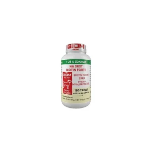 Cenová Bomba Giom S pes Na srst Biotin FORTE 180 tbl+25% zdarma