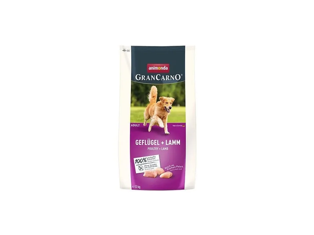 Speciální Cena GranCarno Dog DryFood Adult s drůbežím a jehněčím masem, 12kg