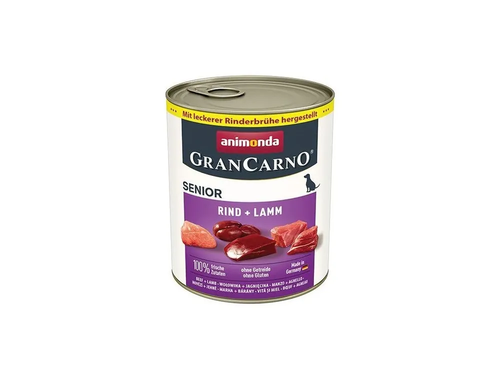 Výprodej GRANCARNO Senior - hovězí, jehněčí 800 g