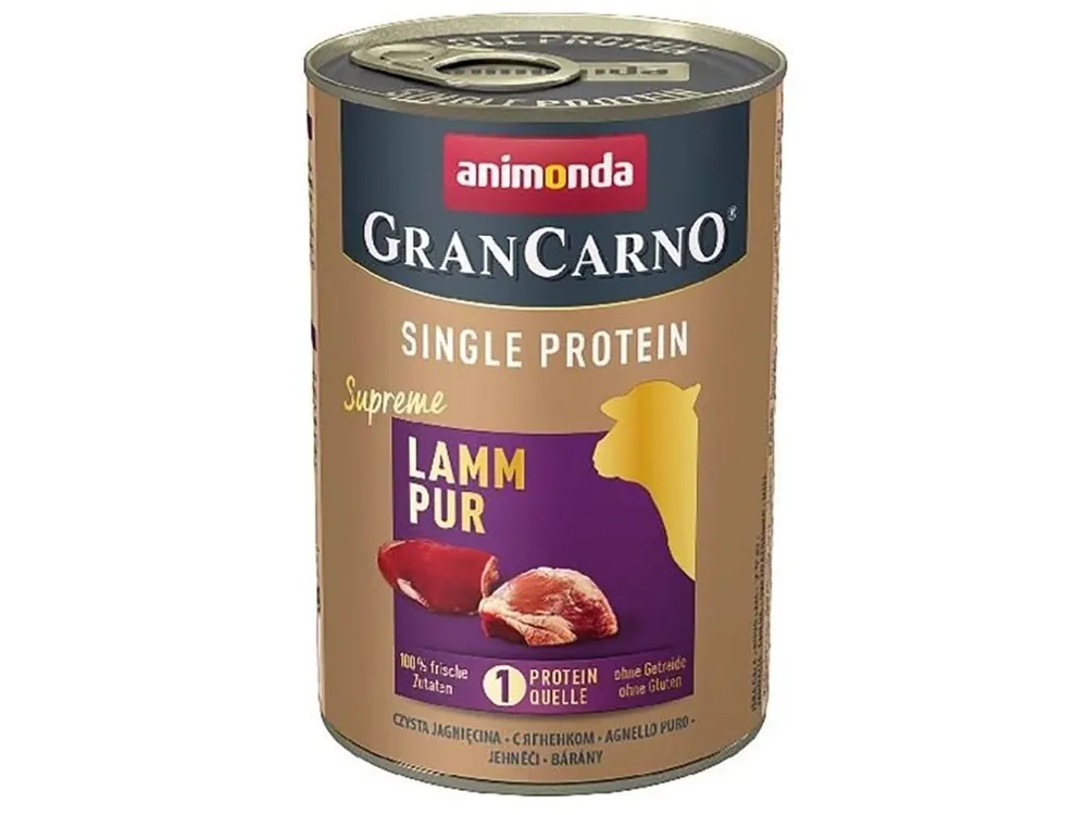 Objednat Nyní GRANCARNO Single Protein 400 g čisté jehněčí, konzerva pro psy