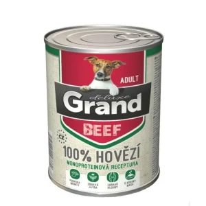Cenová Bomba Grand deluxe Dog Adult 100 % hovězí, konzerva 820 g
