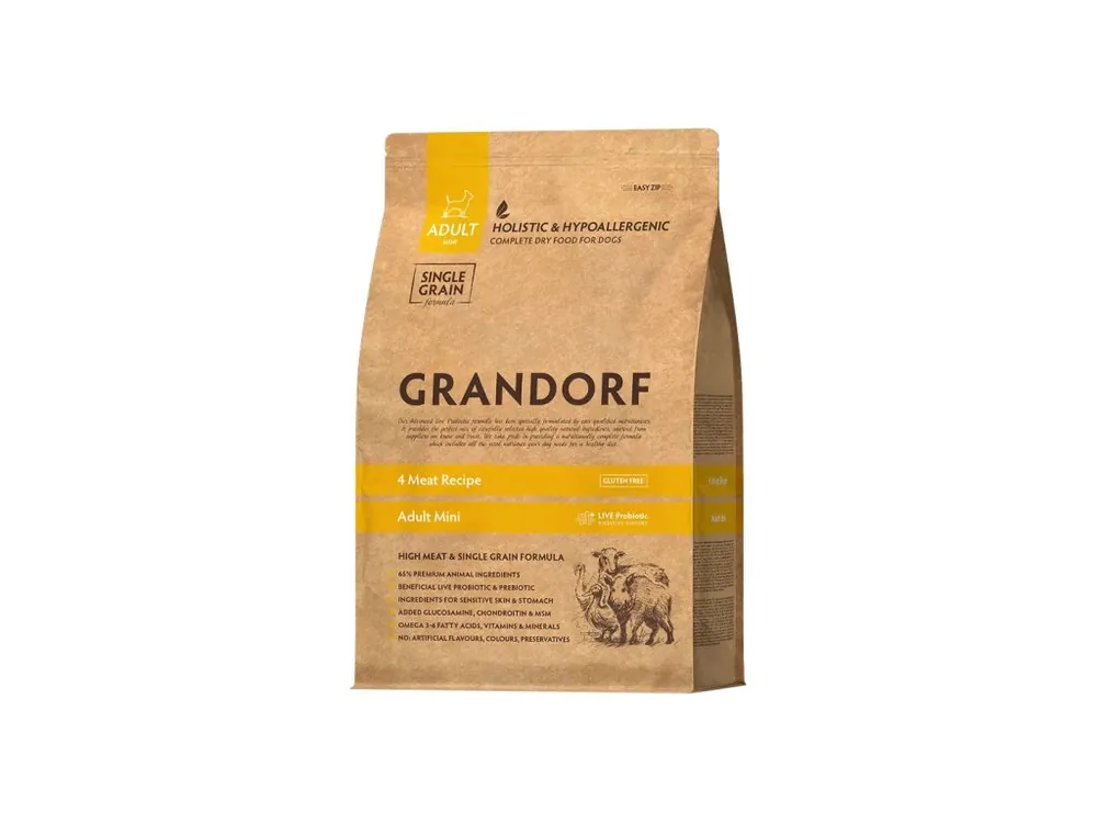 Nová Kolekce Grandorf granule pro psy Adult Mini - 4 druhy masa 1kg