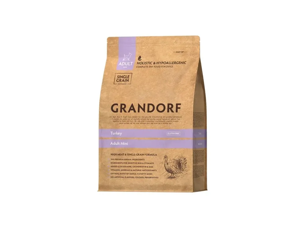 Grandorf granule pro psy Adult Mini - Krocan 1kg Výprodej