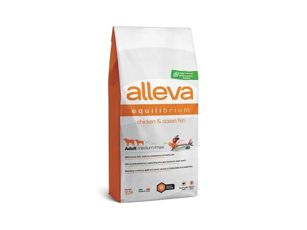 Levný Granule pro dospělé psy Alleva EQUILIBRIUM Dry Chicken & Ocean Fish, 12 kg