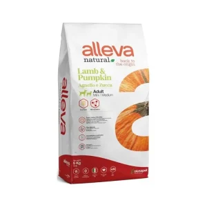 Granule pro dospělé psy ALLEVA NATURAL Dog Dry Adult Lamb&Pumpkin Mini/Medium, 5 kg Vrácení Zdarma