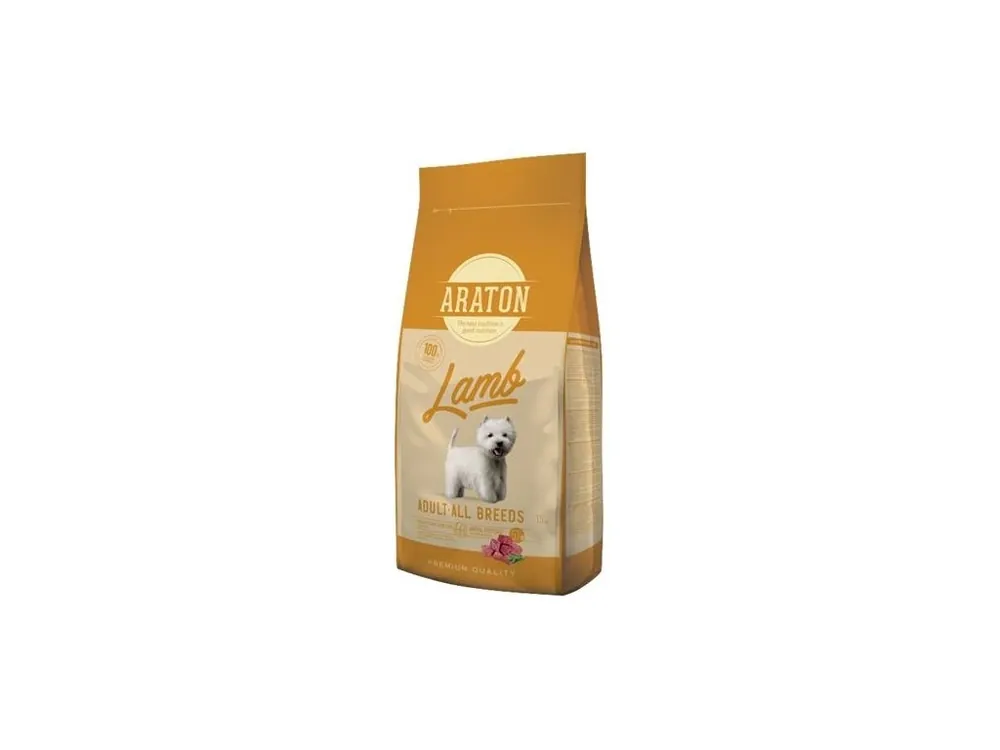 Akční Cena Granule pro dospělé psy Araton Dog Dry Adult Lamb, 15 kg