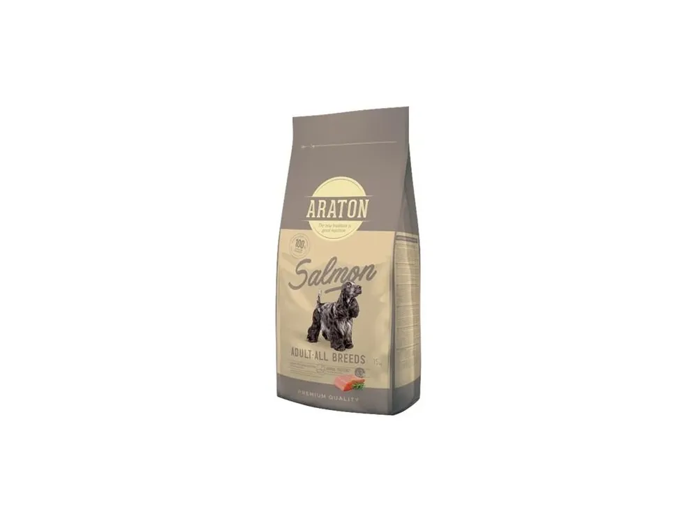 Granule pro dospělé psy Araton Dog Dry Adult Salmon, 15 kg Nejlepší Cena
