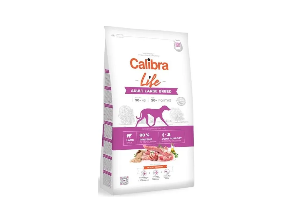 Ihned K Objednání Granule pro dospělé psy Calibra Dog Life Adult Large Breed Lamb, 2,5 kg