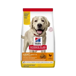 Ihned K Objednání Granule pro dospělé psy Hill‘s Science Plan Canine Adult Light Large Breed Chicken, 18 kg