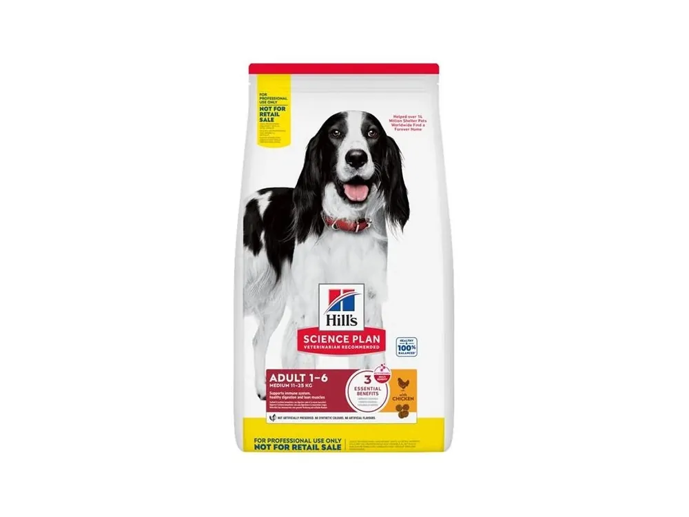 Nízká Cena Granule pro dospělé psy Hill‘s Science Plan Canine Adult Medium Chicken, 6 kg