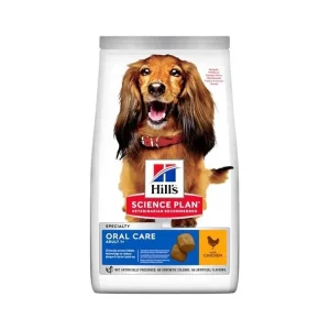 Granule pro dospělé psy Hill‘s Science Plan Canine Adult Oral Care Chicken, 2 kg Poslední Šance
