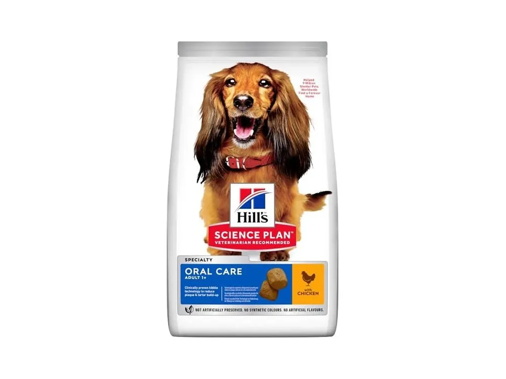 Granule pro dospělé psy Hill‘s Science Plan Canine Adult Oral Care Chicken, 2 kg Poslední Šance