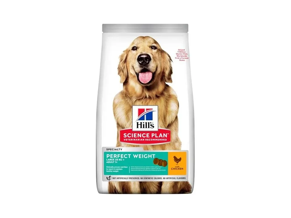Granule pro dospělé psy Hill‘s Science Plan Canine Adult Perfect Weight Large Breed Chicken, 12 kg Odeslání Ihned