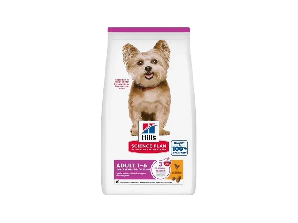 Granule pro dospělé psy Hill‘s Science Plan Canine Adult Small & Mini Chicken, 3 kg Akce