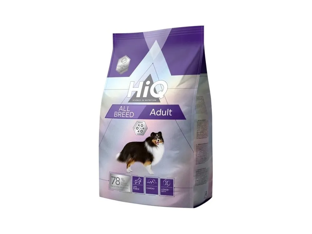 Granule pro dospělé psy HiQ Dog Dry Adult All Breeds, 11 kg Levný