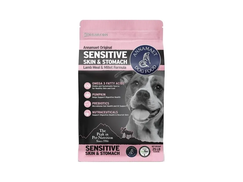Granule pro psy Annamaet Sensitive Skin&Stomach, 11,35 kg Přímo Od Výrobce